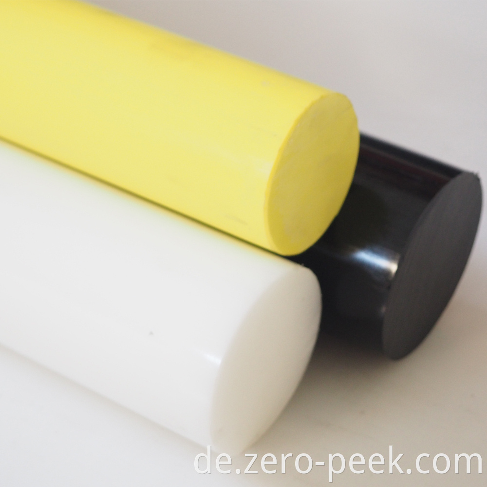 Acetal rod colored 100% virgin